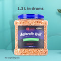 Freeze Dried Krill Fish Food, Antarctic Krill in 1.3L / 3.17 oz Size for Arowana, Suitable Tropical Fish and Aquatic Turtle Feeding Routines