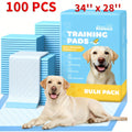 Dog Pee Pads 100 Count with 6-Layer Absorption, Disposable Puppy Potty Training Pads with Odor Control and Leak Protection, 34 x 28 or 22 x 22 Inch