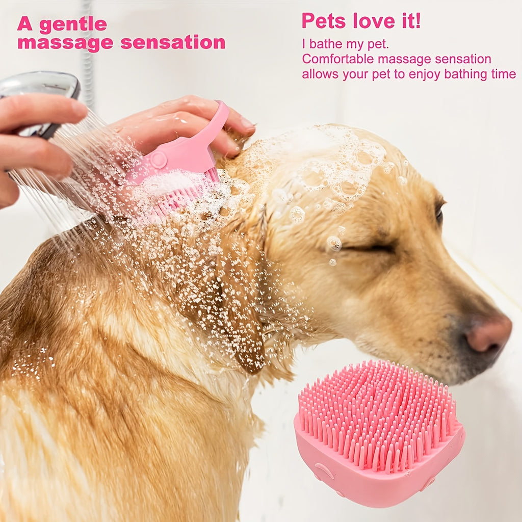 Dog and Cat Grooming Kit, 9 or 11 Piece Pet Care Set with Self-Cleaning Brush, Nail Clippers, Comb and Bath Tools in Pink or Blue