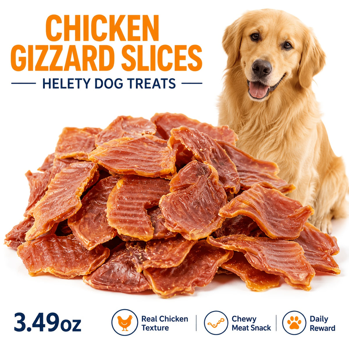 Dog Snack Variety Selection with Chicken Liver, Duck Jerky, Beef Cubes and Sweet Potato Donut Options for Supervised Training Rewards