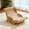 Cat Scratching Chair with Sisal Rope, Durable Cat Lounge Sofa for Indoor Scratching and Resting, Sturdy Everyday Pet Furniture