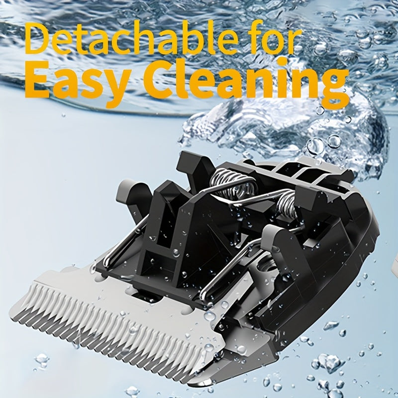 Quiet Dog Grooming Kit with Rechargeable Cordless Clippers, Electric Pet Hair Shaver for Dogs and Cats, Gold, White Kit or Gray Display Options