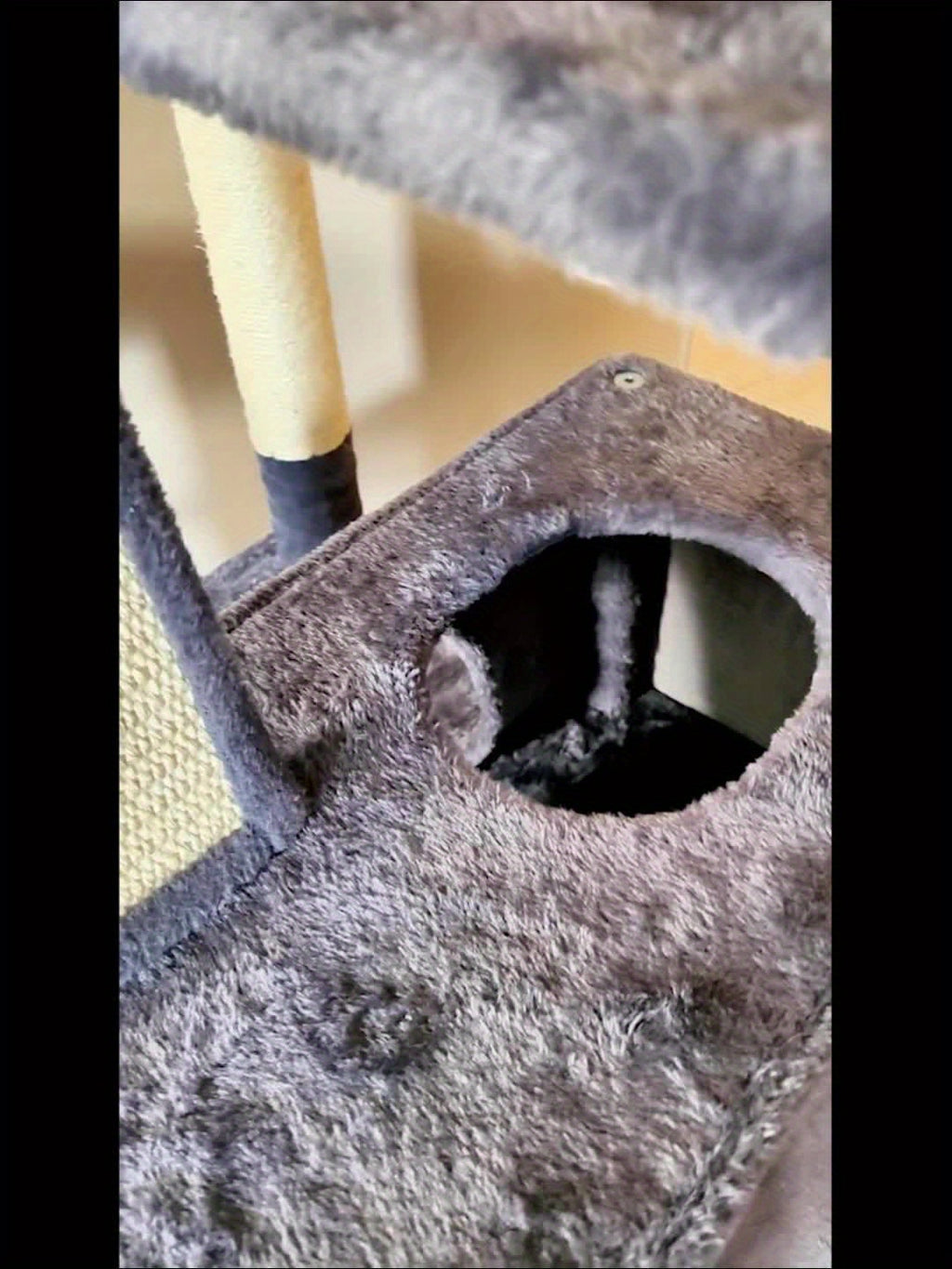 Cat Tree 66.1 Inch with 13 Scratching Posts, Five-Level Indoor Tower with Two Caves, Padded Perches, Basket, Hammock and Scratching Ramp