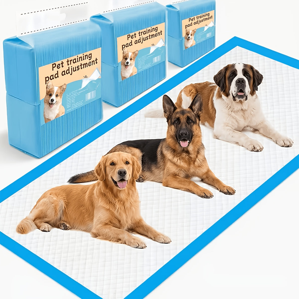 Dog Pee Pads 32 x 58 Inch, 50 Count Extra Large Disposable Pet Training Pads with 6-Layer Absorbent Core for Large Dogs and Multi-Dog Homes