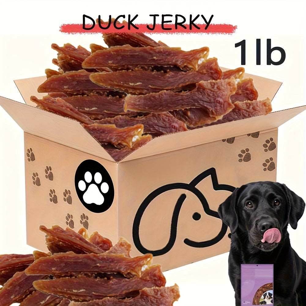 Chewy Duck Jerky Dog Treats for Supervised Training and Daily Rewards, Happy Beak Bites, Duckie Delights and Dual Flavor Pack Options