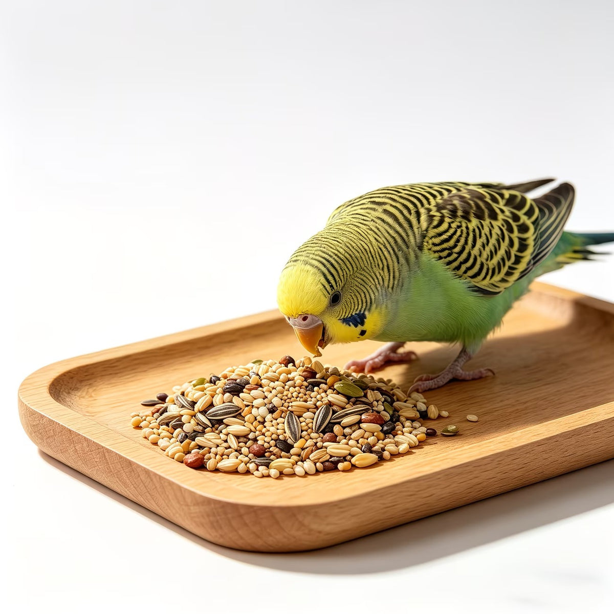 Wild Bird Seed Blend 4 lb with Nuts for Outdoor Feeders, All-Season Backyard Bird Food for Cardinals, Chickadees and Finches Watching