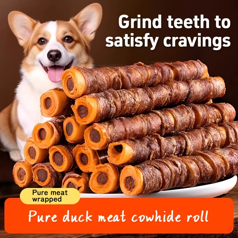 Rawhide Dog Chew Sticks with Chicken and Duck Wrapped Options, 120g or 155g Mixed Chew Treat Packs for Supervised Snacking and Everyday Rewards