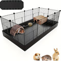 Guinea Pig Cage 48-Inch C&C Small Animal Playpen with One-Hand Release Hook, Triple Fixing Design and Optional PVC Bottom Liner