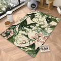 Reusable Puppy Pee Pad 24 x 36 Inches, Washable Lily of the Valley Floral Pet Mat with Non-Slip Backing for Dog Training and Cat Feeding Areas
