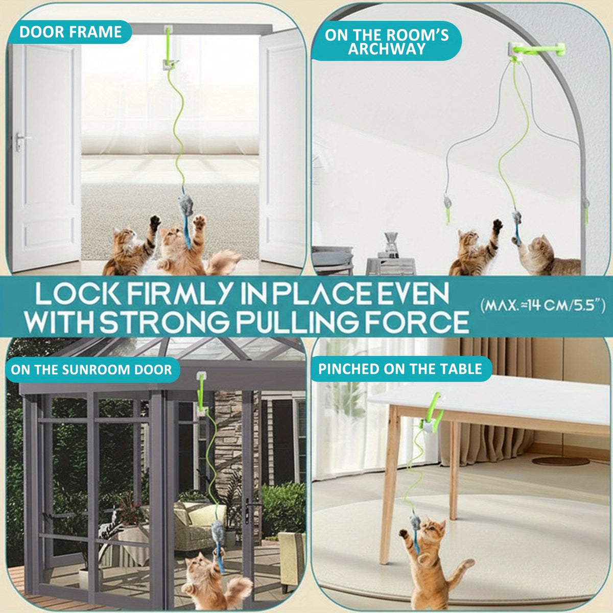 Flying Bird Cat Toy with Remote Control, Blue Electric Interactive Bird for Indoor Cats and Kittens, Hanging Motion for Supervised Play