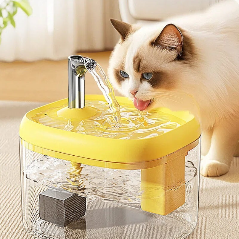 Cat Water Fountain JY-03 USB Drinking Station, Quiet Automatic Circulating Pet Water Dispenser for Daily Cat Care, No Batteries Required