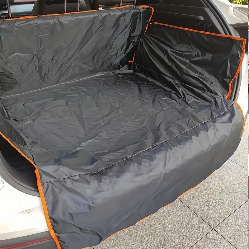 Dog Trunk Cover for Cars, SUVs and Trucks, Durable Anti-Slip Pet Cargo Liner with Two Hooks, Rear Interior Mat for Everyday Travel and Outdoor Trips