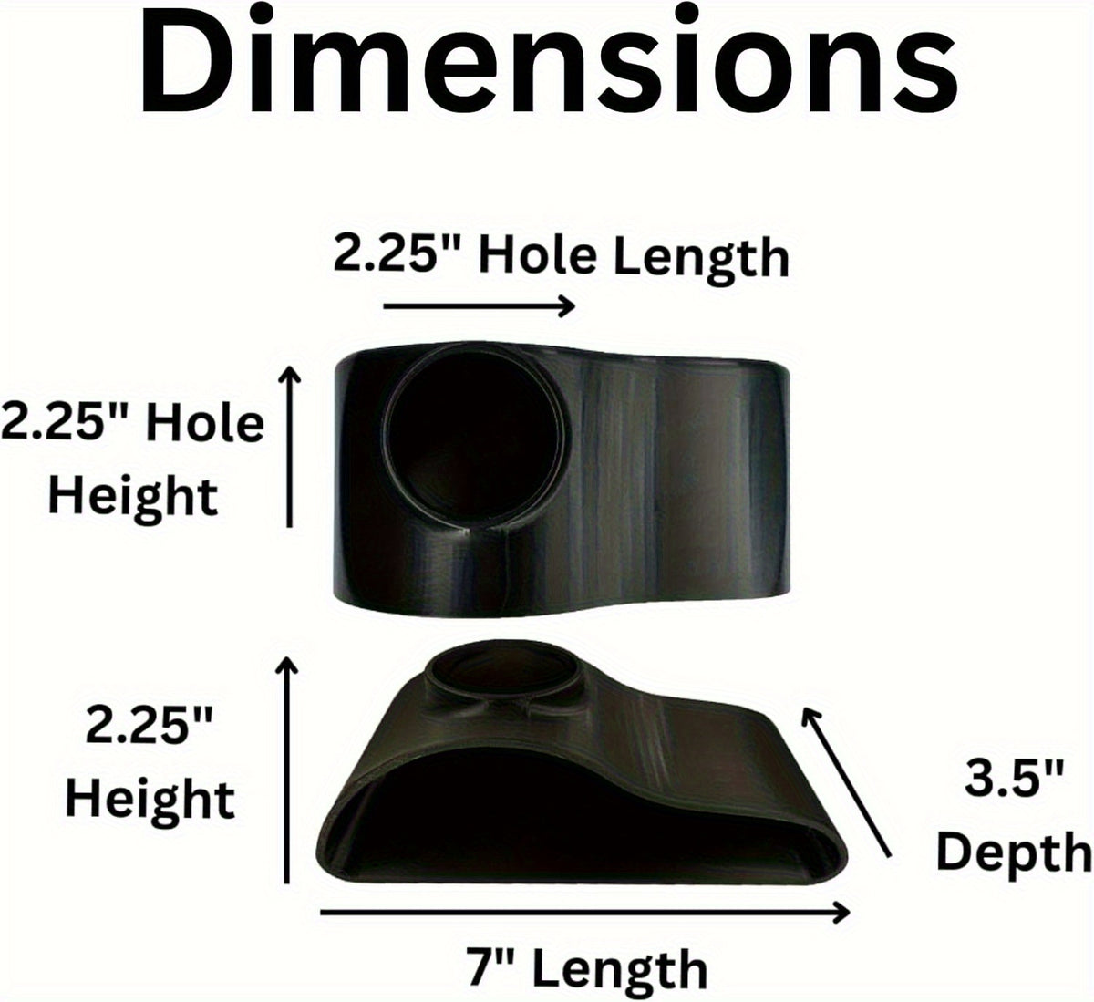 Aquarium Underground Tunnel Cave with Viewing Window, Curved Under Gravel Fish Hideout for Corydoras, Kuhli Loaches and Shrimp, Black or White