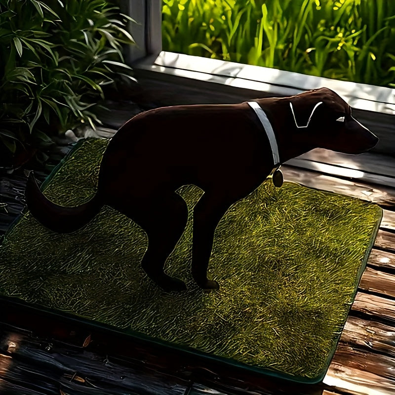 Dog Toilet Training Grass Pad, Washable Reusable Artificial Turf Mat in S, M and L Sizes for Indoor Puppy Potty Routines and Outdoor Use