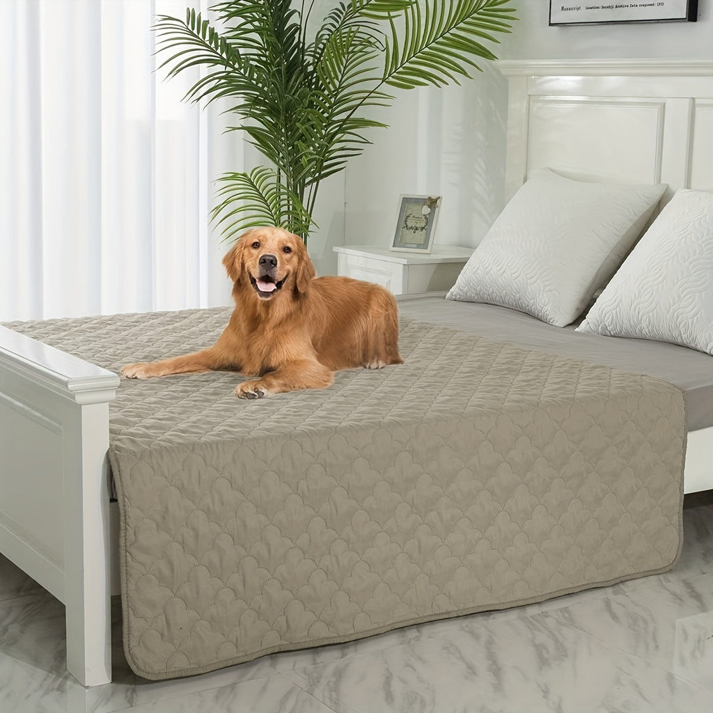 Washable Dog Blanket for Couch and Bed, Reversible Reusable Pet Furniture Protector for Puppies, Large Dogs and Cats, Single Pack