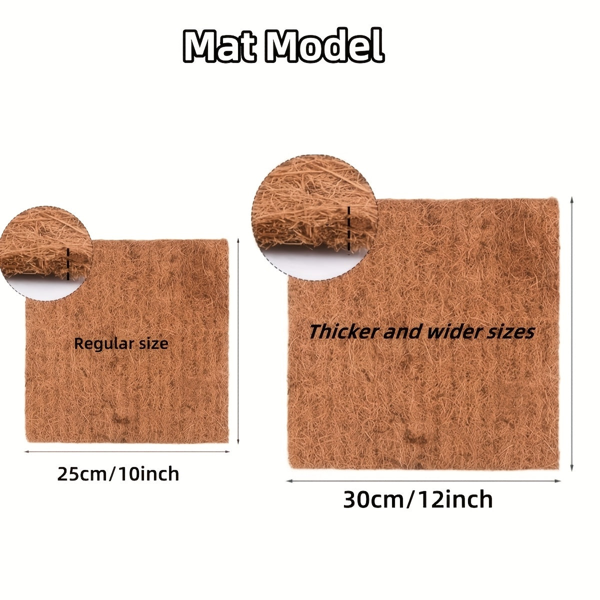 Chicken Nesting Pads Made from Coconut Palm Fiber, Nest Box Liner Mats for Backyard Chicken Coops and Bird Nesting Areas in Multiple Pack Options