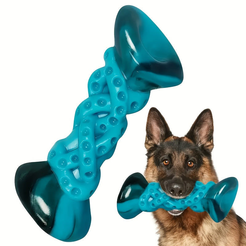 Dog Chew Toy with Twisted Bone Texture, Beef-Flavored Nylon Chewing Bone 6.7 Inches for Medium and Large Dogs, Single Piece for Supervised Play
