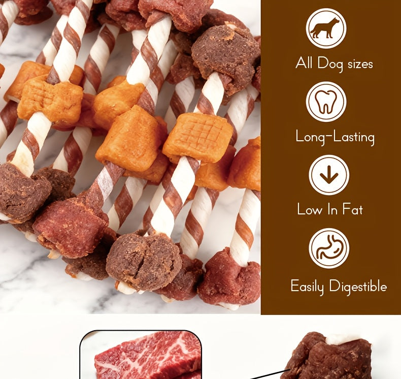 Dog Chew Treats 155g, Winding Stick Snack Option for Small Medium and Large Dogs, Supervised Chewing Rewards for Everyday Treat Time