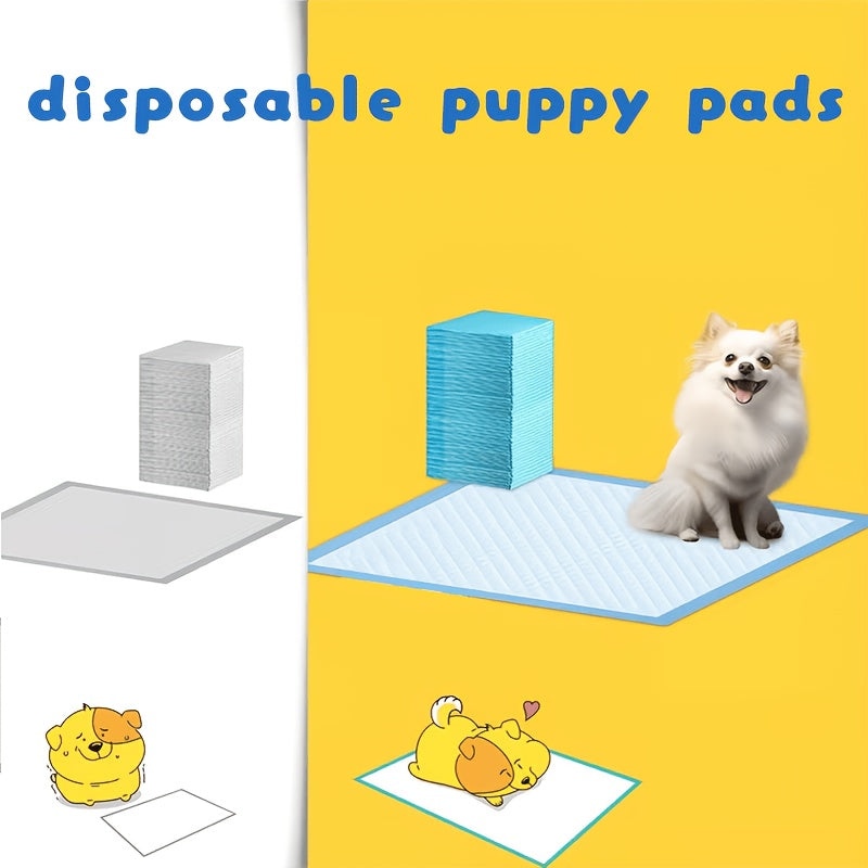 Dog Pee Pads with SAP Absorbent Core, 23.6 x 23.6 Inch Disposable Puppy Potty Training Pads, Leak-Proof Design in 50 to 400 Count Packs