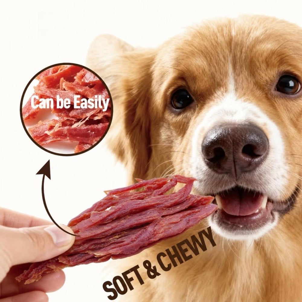 Duck Dog Treats 200g, Dehydrated Duck Jerky Strips for Small and Large Dogs, Meat Snack Sticks for Training Rewards and Everyday Treat Time