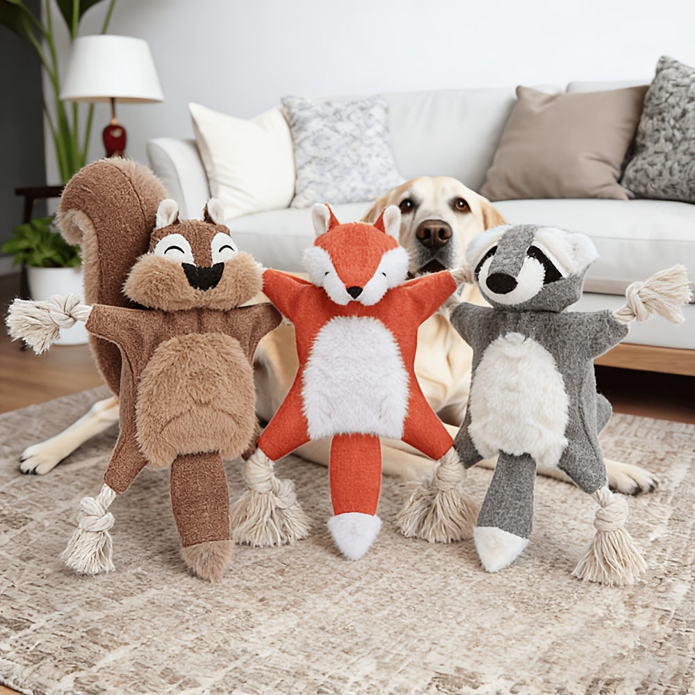 Squeaky Dog Toys 9 Pack, Stuffless Plush Set with Crinkle Sounds for Supervised Interactive Puppy Play, Toy Rotation and Dog Birthday Gifts