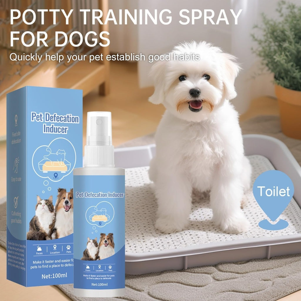 Puppy and Kitten Potty Training Spray, Indoor Pet House Training Aid in Spray Bottles for Consistent Toilet Routines, 2 or 4 Piece Pack Options