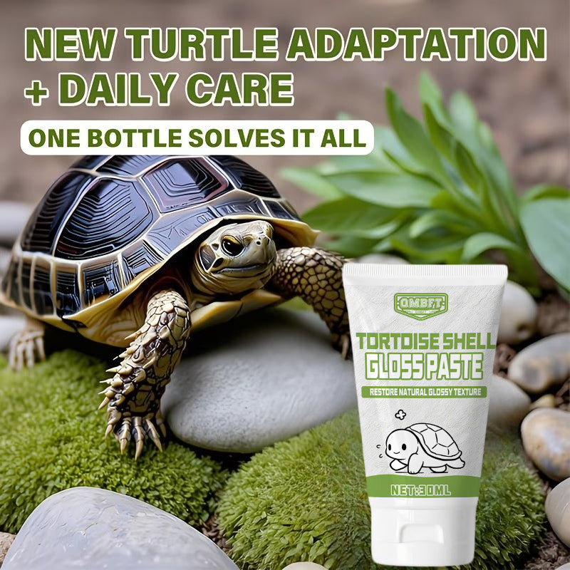 Tortoise Shell Care Cream in Squeeze Tube, 1.01 oz Shell Gloss Paste for Land Tortoise Owners and Routine External Reptile Care Supplies