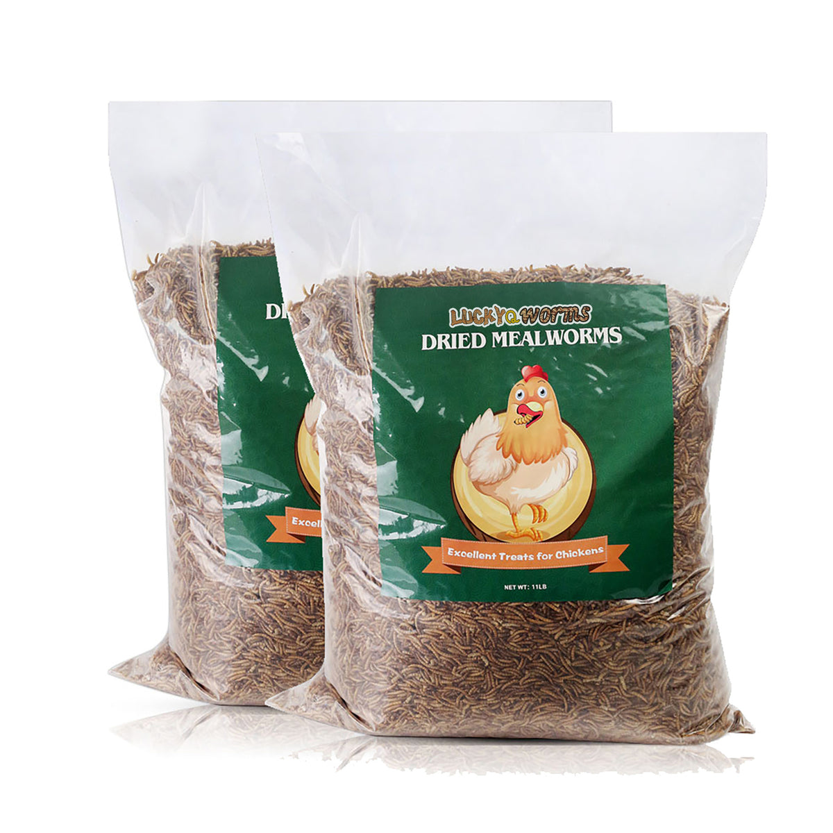 Bulk Dried Mealworms 22 or 40 lb, Protein-Rich Insect Treats for Chickens, Ducks and Wild Birds, Supplemental Snacks for Backyard Feeding Routines