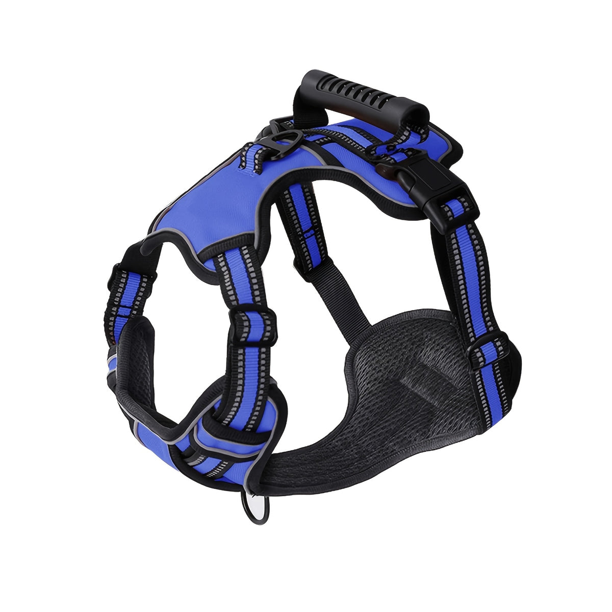 Front and Back Clip Dog Harness, Adjustable Reflective Oxford Walking Vest with Control Handle for Small, Medium and Large Dogs, XS to XL