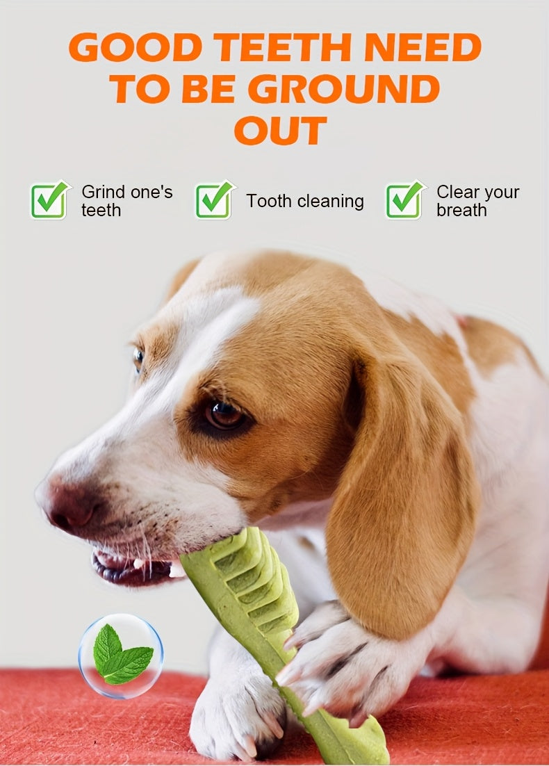 Beef-Flavored Dog Dental Chews, 6 Toothbrush-Shaped Chew Treats for Medium and Large Dogs, Textured Snacks for Supervised Reward Time