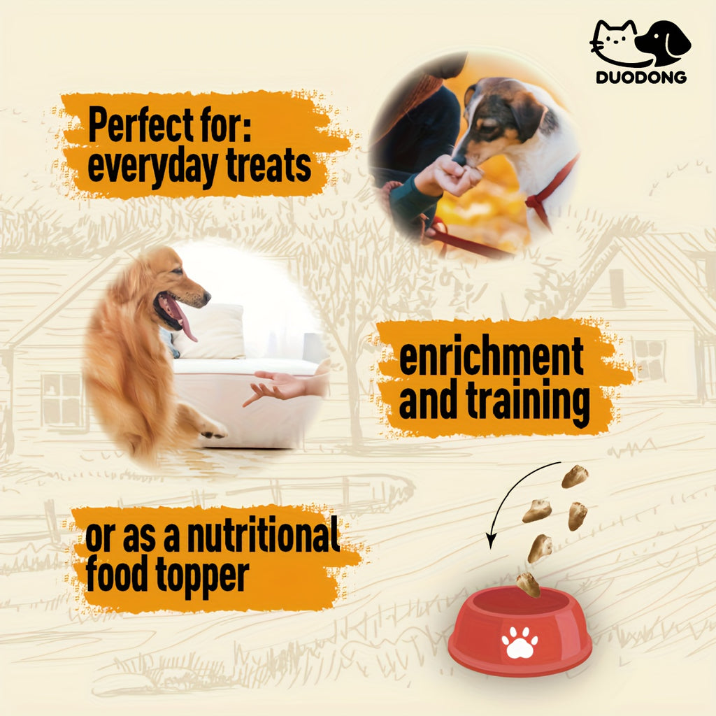 Freeze-Dried Chicken Hearts 300g for Cats and Dogs, Single-Ingredient Grain-Free Meat Treats for Training Rewards, Food Toppers and Snack Time