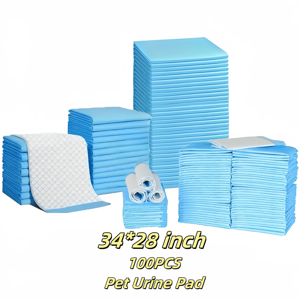 Dog Pee Pads 34 x 28 Inch, Disposable Absorbent Puppy Potty Training Pads with Leak Protection and Odor Control, 100 or 126 Count Options