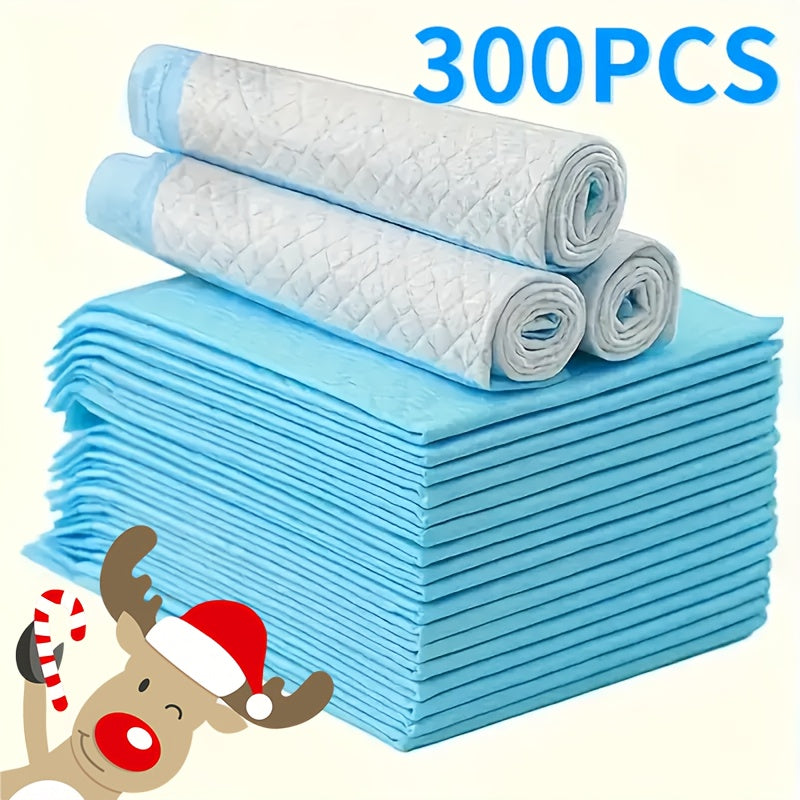 Dog Pee Pads with Seven-Layer Absorption, 23.6 x 23.6 Inch Puppy Potty Training Pads with Odor Reduction and Leak Resistance, 300 or 400 Count