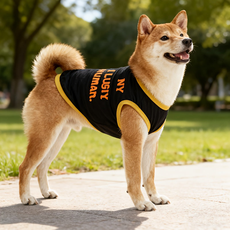 Sleeveless Dog Shirts 8 Pack for Small Dogs, DogLemi Mixed-Color Lightweight Graphic Pet Vests in XS, S and M for Daily Wear and Photos