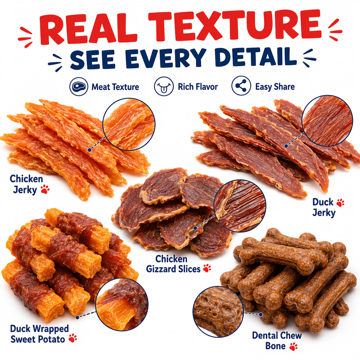 Egg Yolk Dog Treats with Duck Roll 150g or Chicken Thin Slice 110g Options, Chewy Snacks for Supervised Training Rewards and Everyday Treat Time