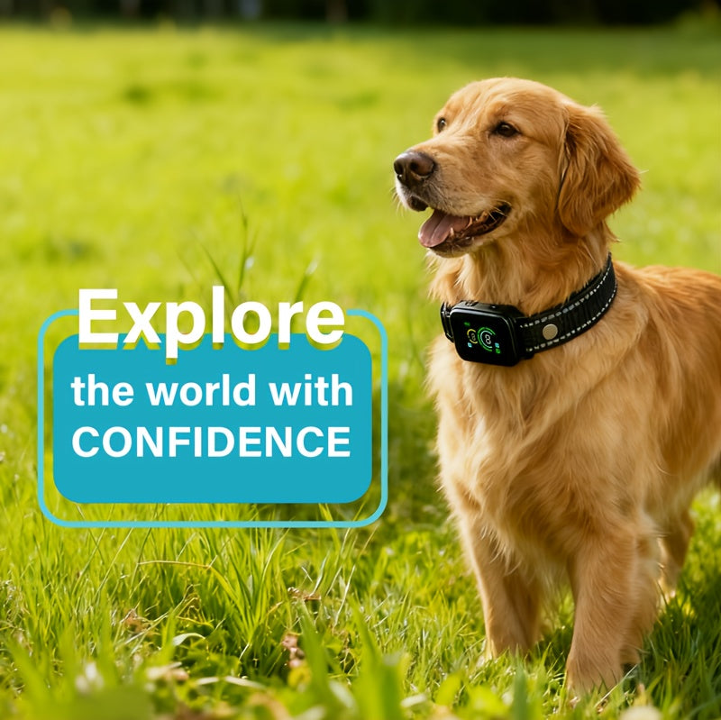 USB No Shock Bark Collar for Dogs, Nylon Electronic Bark Control Training Collar in 1 or 2 Pack Options for Owner-Supervised Training Routines