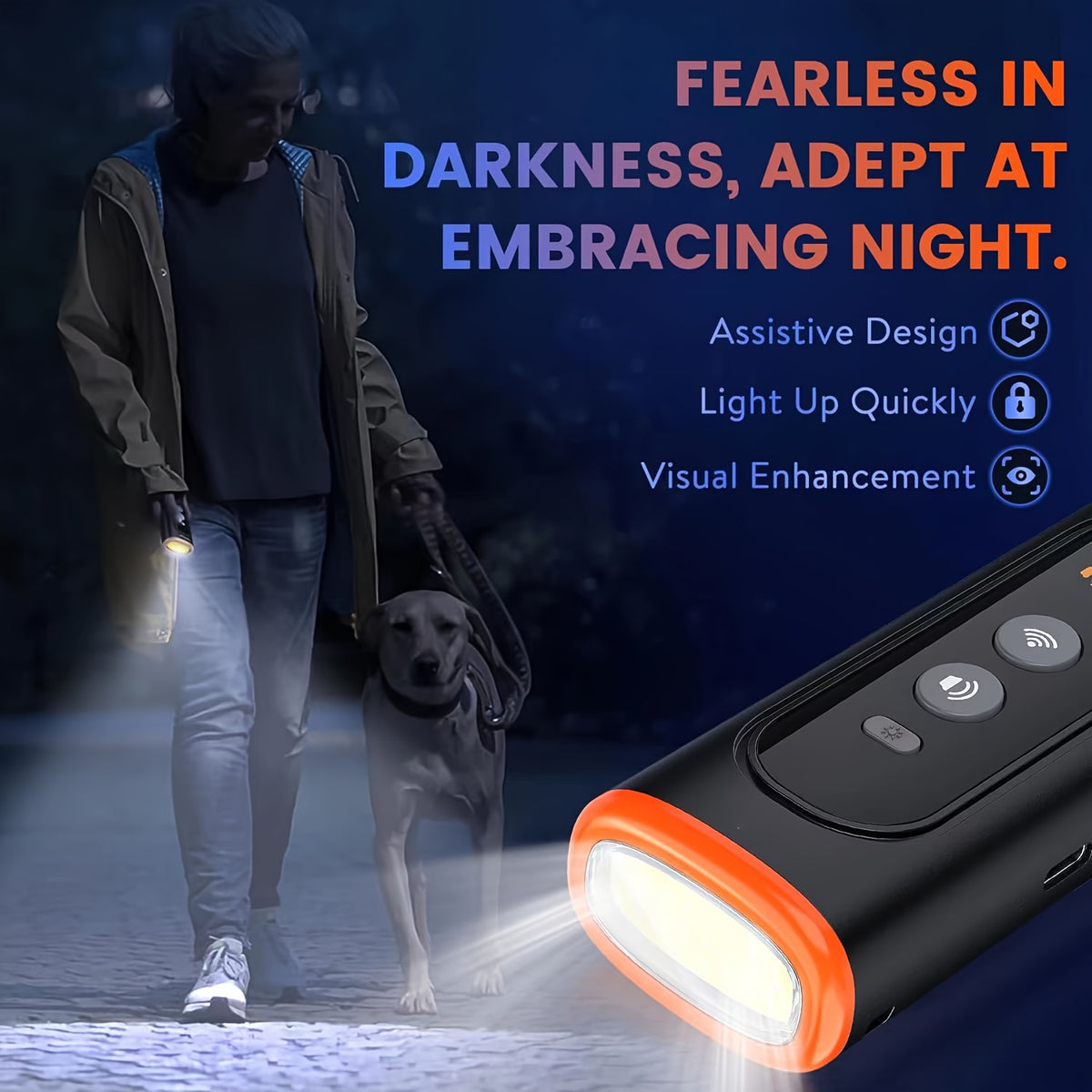 Soundwave Dog Bark Control Device for Owner-Guided Training, Anti-Barking Tool in Royal Blue, Grey or Mixed Colors, One-Size Option