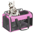 Expandable Cat Carrier with Top Entry, 17 x 11 x 11 Inch Soft-Sided Travel Bag with Mesh Ventilation and Foldable Design for Cats and Small Dogs up to 20 lbs