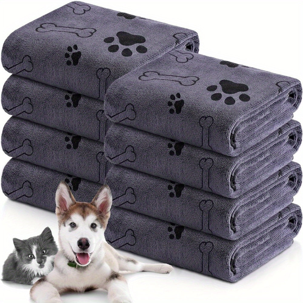 Microfiber Dog Towel, 52 x 100 cm Absorbent Quick-Dry Pet Bath and Grooming Cloth for Medium to Large Dogs, Eight Color Options for Home and Travel