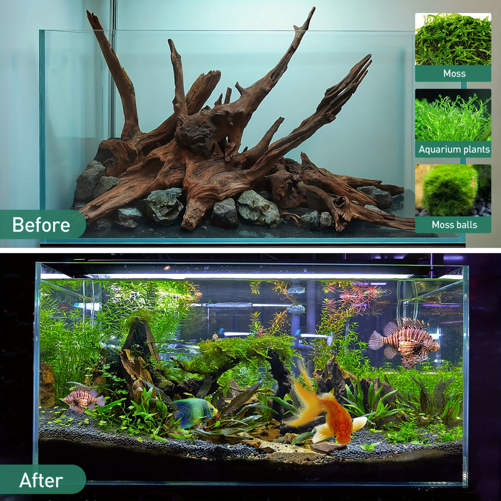 Aquarium Driftwood Set of 3, Natural Large Wood Pieces for Fish Tank Aquascaping, Shrimp Habitat Layouts and Reptile Enclosure Decor