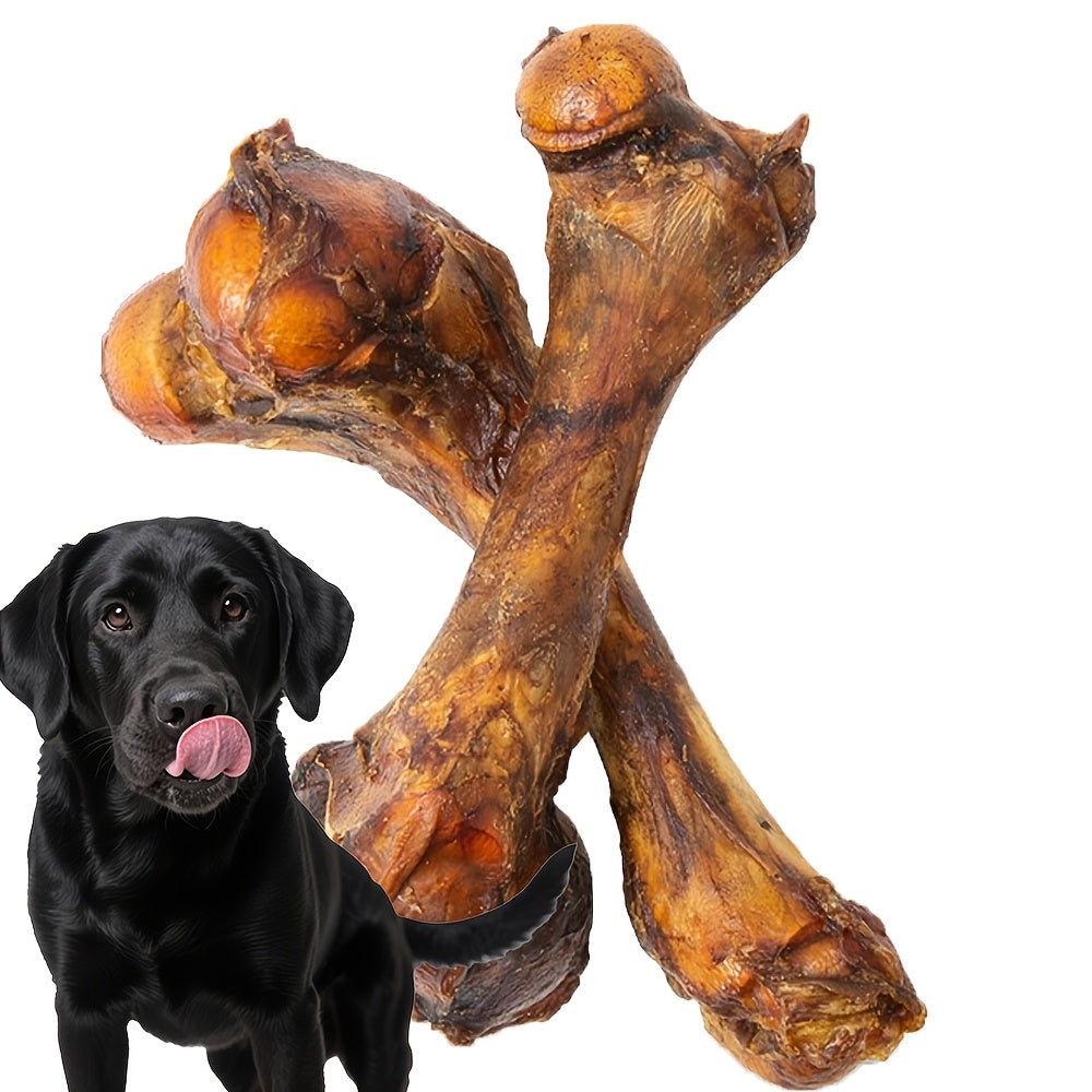 Beef Bone Dog Treats with Hip Bone Options for Medium and Large Dogs, Large Breed Chew Snacks for Supervised Chewing and Reward Time