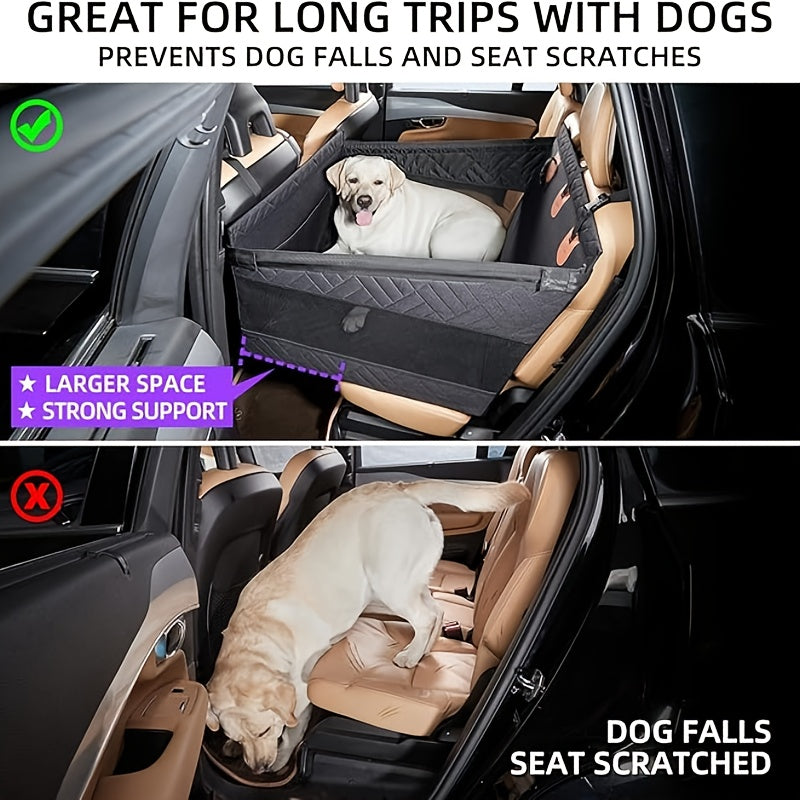 Dog Car Travel Bed for Back Seats, Non-Slip Rear Seat Extender with 22in or 29in Options for Small to Large Dogs, Cars, SUVs and Trucks