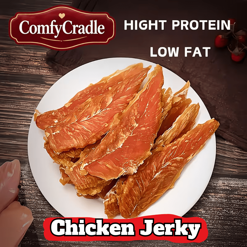 Chicken Jerky for Dogs 200g, Dried Chicken Dog Treats for Supervised Training Rewards, Everyday Snack Time and Dog Lover Gift Baskets