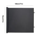 No Drill Mesh Pet Gate in Black, Expandable Dog and Cat Barrier for Doorways and Room Separation, Easy-Install Indoor Pet Fence