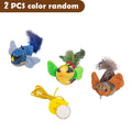Plush Bird Cat Toys 2-Pack in Random Colors, Soft Interactive Bird-Shaped Toys for Supervised Indoor Cat Batting, Pouncing and Everyday Play