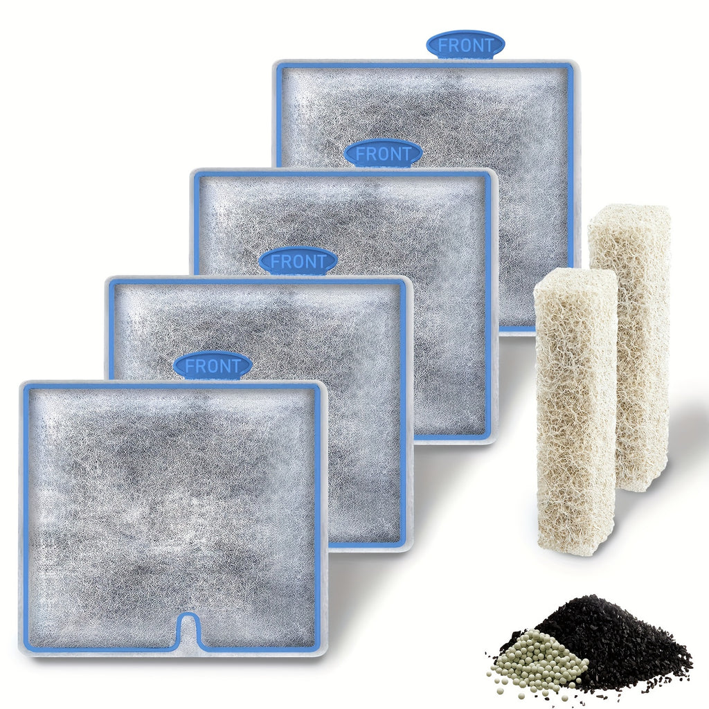 Aquarium Filter Cartridges for Aqueon QuietFlow 10, Medium Replacement Filters with Filter Pads for Fish Tank Care, 4/8/16 Packs