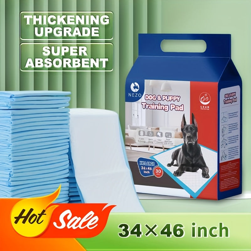 Dog Pee Pads 34 x 46 Inch, Extra Large 6-Layer Absorbent Puppy Training Pads with Leak-Proof Design for Indoor Potty Training and Daily Cleanup