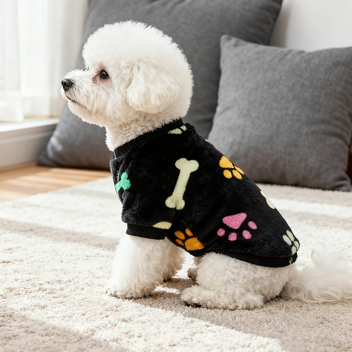 Winter Dog Clothes for Small and Medium Dogs, Soft Puppy Sweater Outfit in XS-XXL for Cool Weather Walks, Seasonal Wear and Pet Photos