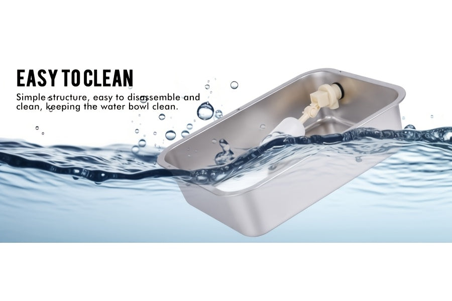 Automatic Outdoor Dog Waterer 3 Gallon, Stainless Steel Self-Filling Water Bowl for Large Dogs, Cats, Chickens, Goats and Sheep
