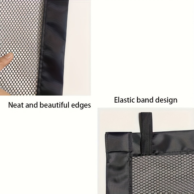 Dog Mesh Gate for Room Separation, Portable Folding Pet Barrier Net with 43.31 Inch Small and 70.87 Inch Large Length Options or Model M Set